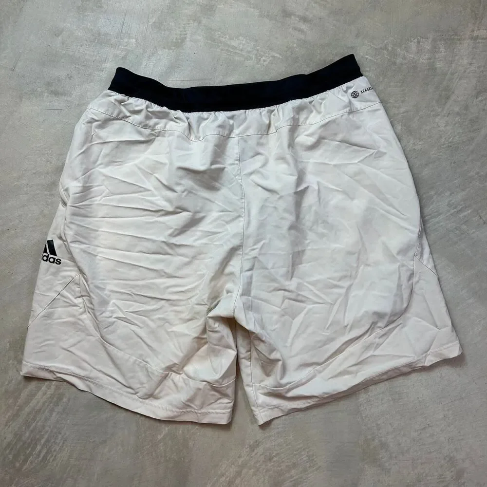 Adidas Men's White and Cream Shorts